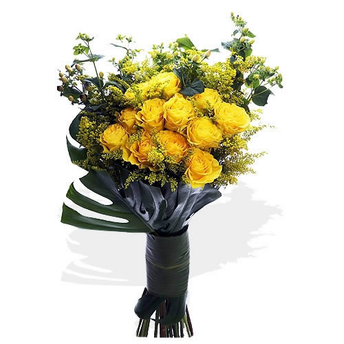 Bouquet de Rosas Amarelas Premium