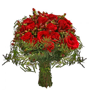 Bouquet de Rosas Encarnadas